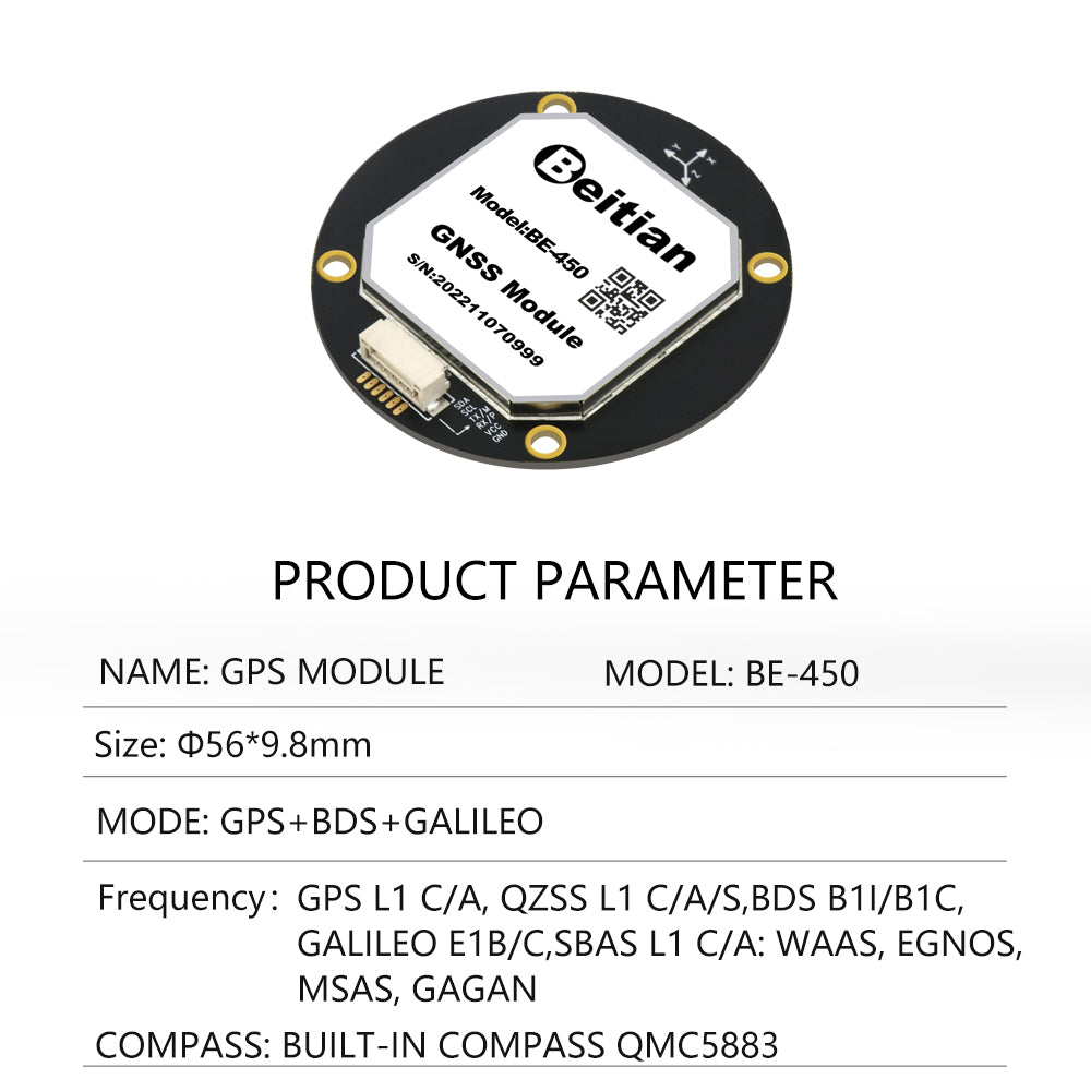 Beitian Designed with GPS GLONASS Module Compass QMC5883 450 series Beitian Designed with GPS GLONASS Module Compass QMC5883 450 series